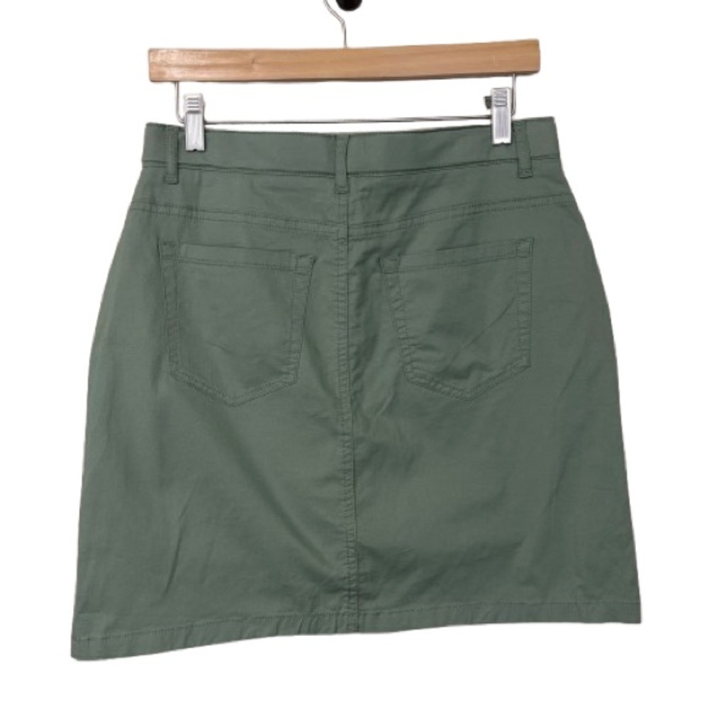 Croft & Barrow Forest Green Mini Skort Skirt Size 8 - Picture 2 of 3